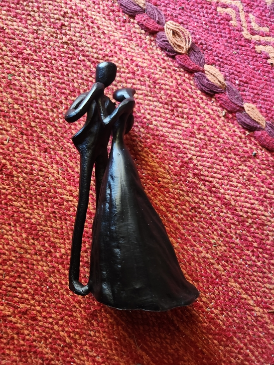 Other - Black Abstract Couple Statue - Decorative Home Art